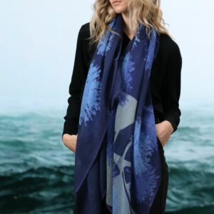 Schal Carol Navy von Shalls Barcelona