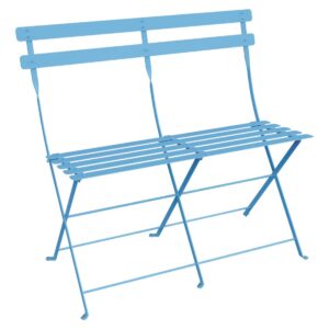 Von Fermob: Bistro 2-Sitzer-Klappbank Farbe Mayablue - nur Abholung