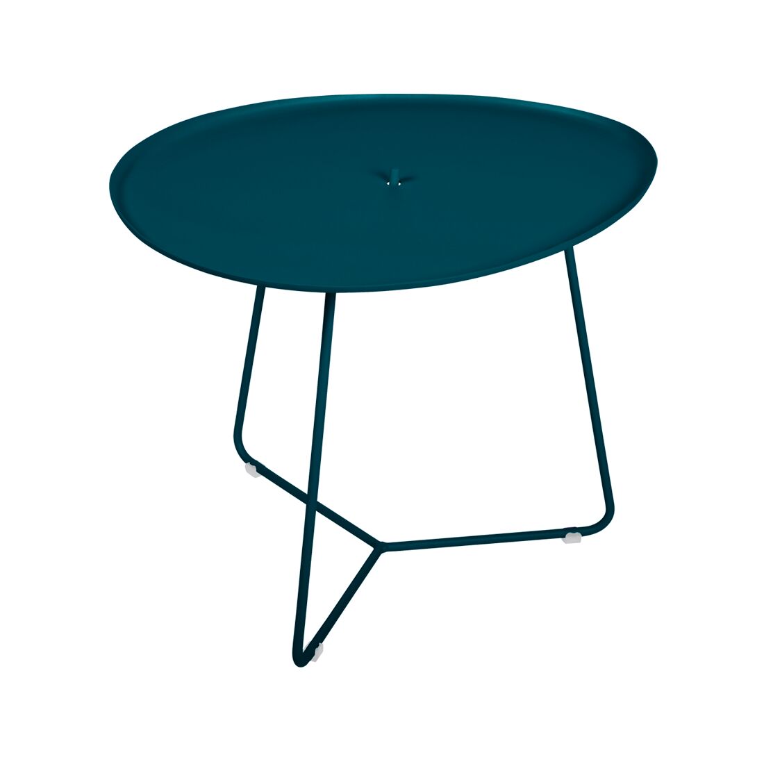 Von Fermob: Cocotte niedriger Tisch mit abnehmbarer Platte Farbe Acapulcoblau nur Abholung