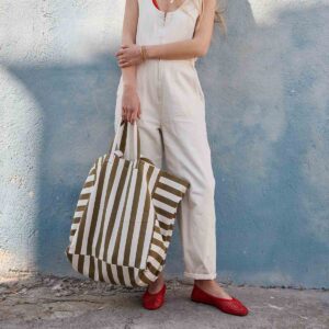 Lässige Shoppertasche Elisa Farbe Olive-Greige