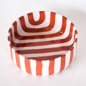 Von Magazin Minori- handbemalte Schale in Farbe Cotto orange