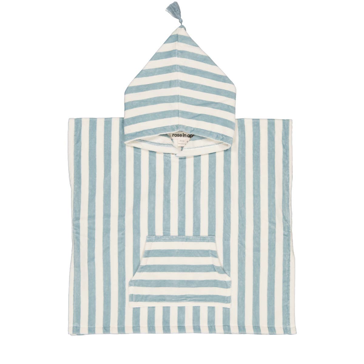 Von Rose in April: Kinderponcho Suzon blau-gestreift 1-3 Jahre – Bild 4