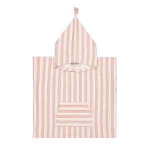 Von Rose in April: Kinderponcho Suzon rosa-gestreift 1-3 Jahre